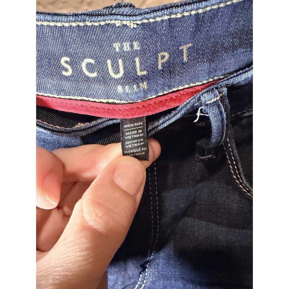 White House Black Market The Sculpt Slim Jeans, Size 6 High Rise Curvy Preppy - Picture 3 of 7